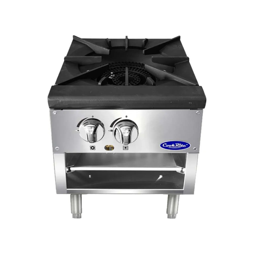 Atosa ATSP-18-1L 18" CookRite 2-Burner Gas Low Stock Pot Stove | 80,000 BTU