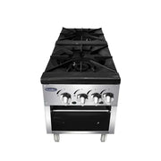 Atosa ATSP-18-2 18" CookRite 4-Burner Gas Stock Pot Stove | 160,000 BTU