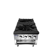 Atosa ATSP-18-2L 18" CookRite 4-Burner Gas Low Stock Pot Stove | 160,000 BTU