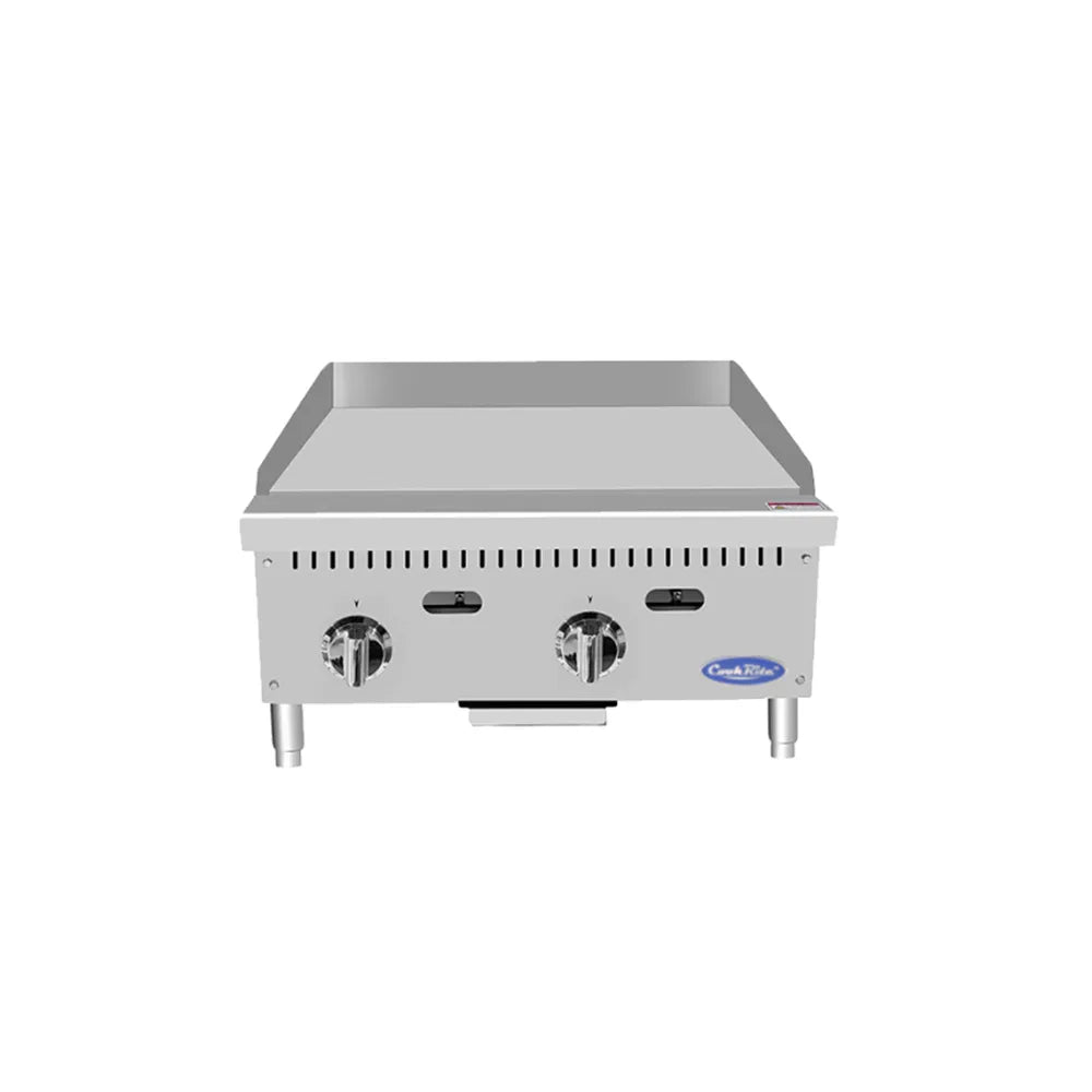 Atosa ATTG-24 24" CookRite Thermostatic Gas Countertop Griddle | 50,000 BTU