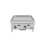 Atosa ATTG-24 24" CookRite Thermostatic Gas Countertop Griddle | 50,000 BTU