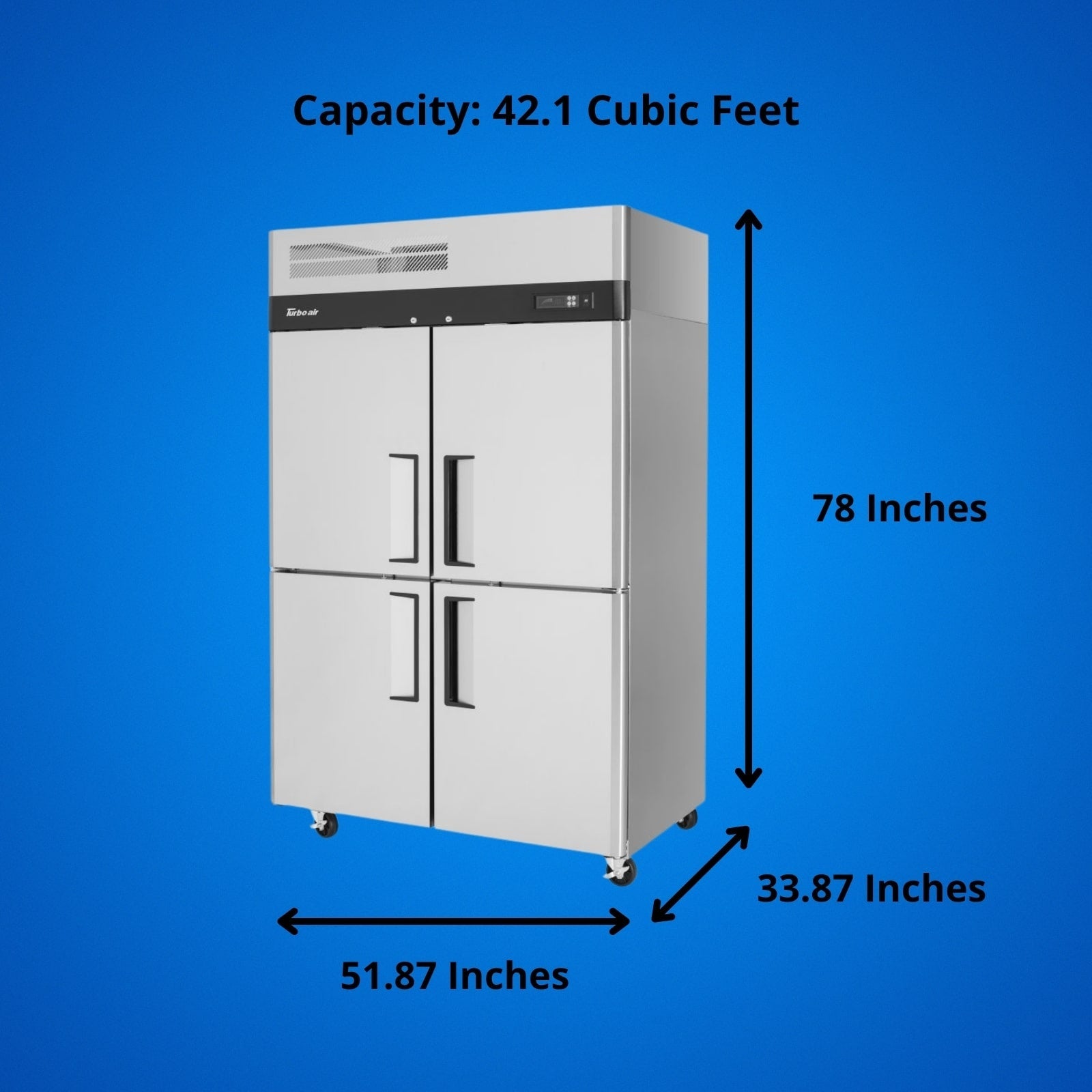 Turbo Air M3F47-4-N Reach-In Freezer