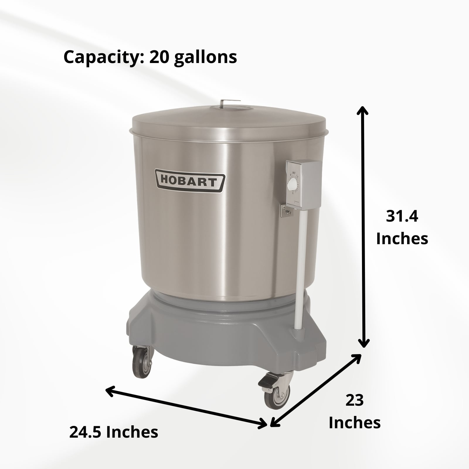 Hobart SDPS-11 20 Gallon Electric Stainless Steel Salad Dryer