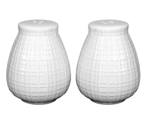 International Tableware DR-101 2" dia. x 2-5/8"H Salt & Pepper Shaker Set | Case of 12