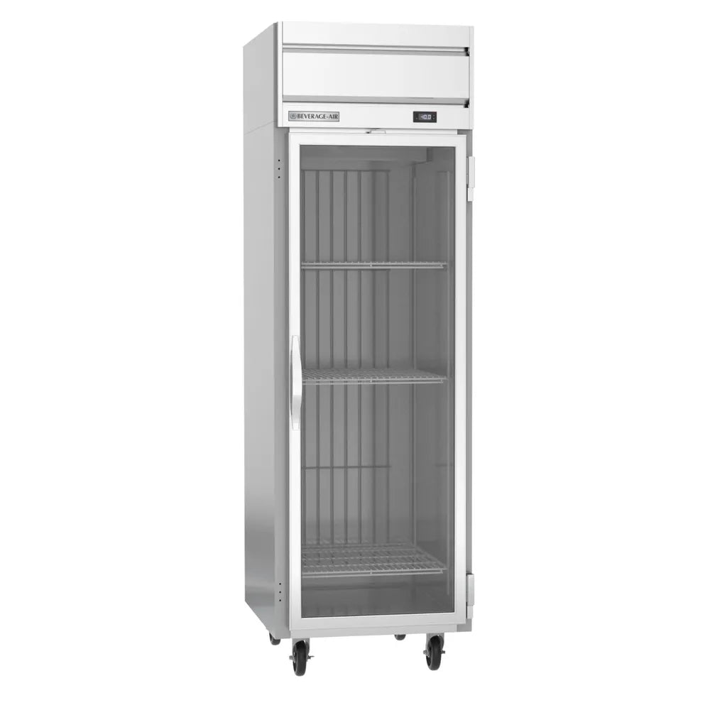 Beverage Air HF1HC-1G 26" 1 Glass Door Top Mount Reach-In Freezer | 21.06 Cu. Ft.