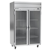Beverage Air HF2HC-1G 52" 2 Glass Door Top Mount Reach-In Freezer | 46.29 Cu. Ft.