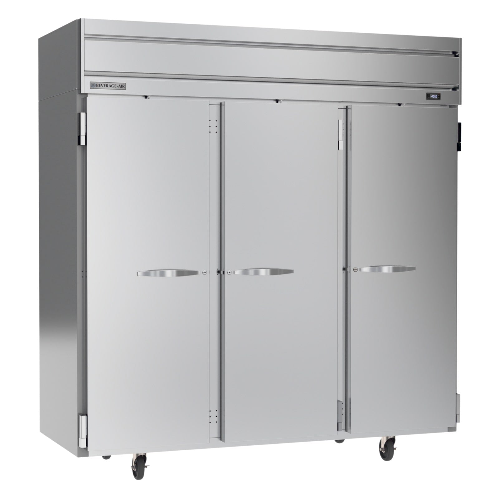 Beverage Air HF3HC-1S 78" 3 Solid Door Top Mount Reach-In Freezer | 69.1 Cu. Ft.