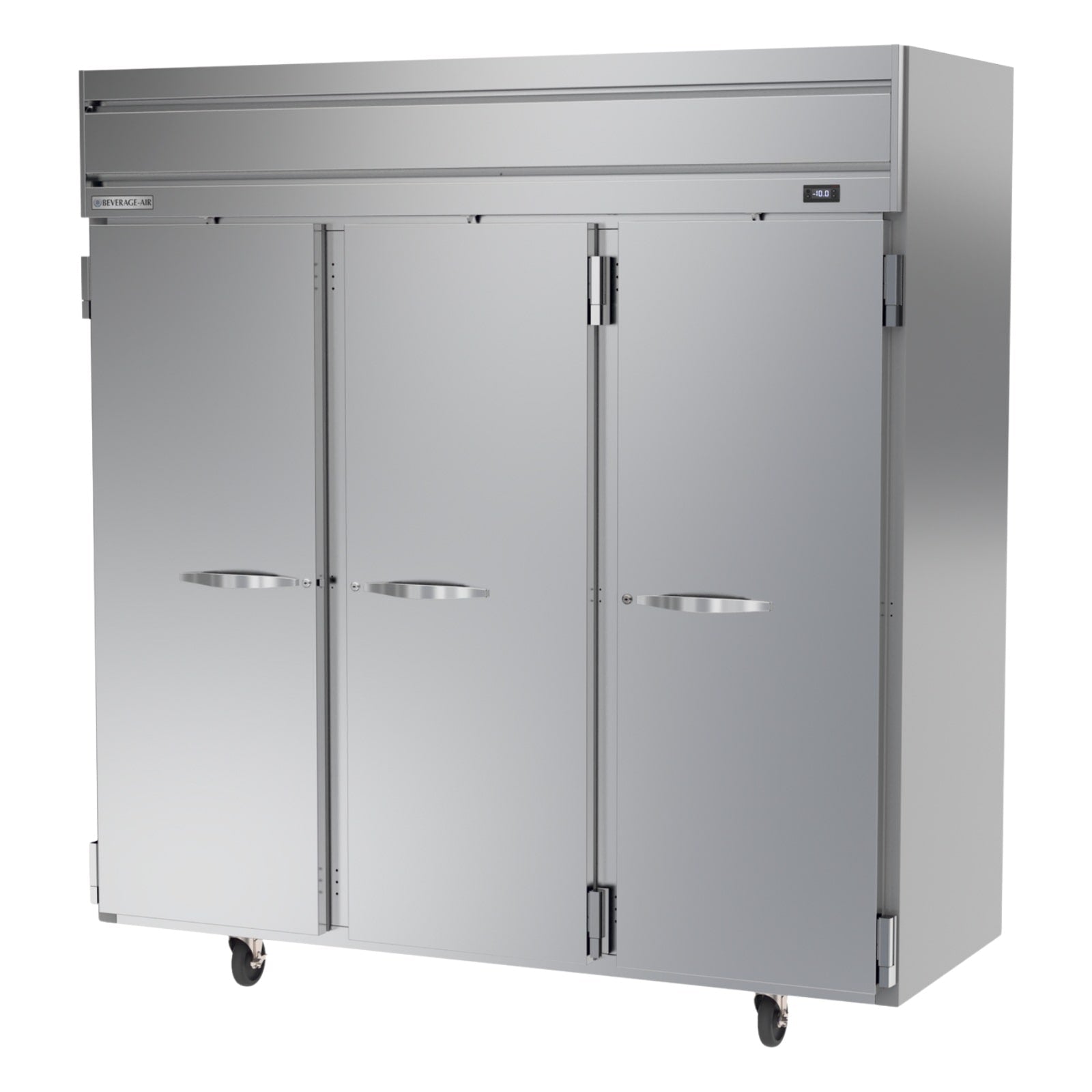Beverage Air HF3HC-1S 78" 3 Solid Door Top Mount Reach-In Freezer | 69.1 Cu. Ft.