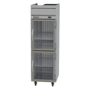 Beverage Air HR1HC-1HG 26" 2 Glass Half Door Top Mount Reach In Refrigerator | 22.28 Cu. Ft.