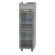 Beverage Air HRS1HC-1HG 26" 2 Glass Half Door Top Mount Reach In Refrigerator | 22.28 Cu. Ft.