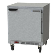 Beverage Air UCR27HC 27" 1-Solid Door Shallow Depth Undercounter Refrigerator | 5.25 Cu. Ft.