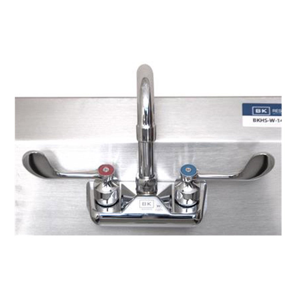 BK Resources BKHS-W-1410-W-G Wall Mount Hand Sink w/ Splash Mount Faucet | 14” x 10”