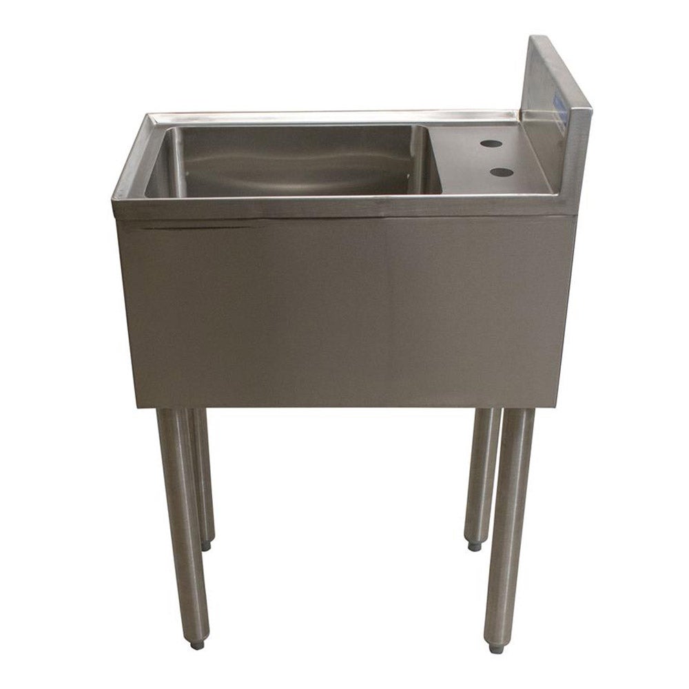 BK Resources UB4-21-1014HSS Underbar Dump Sink w/ No Drainboard | 15” Length