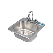 BK Resources BK-DIS-1515-P-G 15" x 15" Drop-In Hand Sink