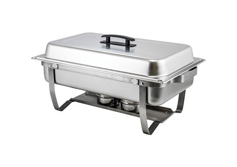Winco C-4080 8 qt. Full Size Chafer w/ Folding Stand