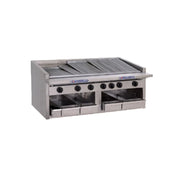 Bakers Pride C-48RS 48" Countertop Gas Steel Radiant Charbroiler | 150,000 BTU
