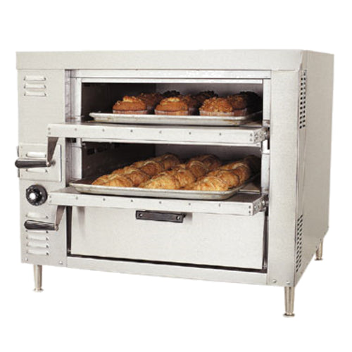 Bakers Pride HearthBake GP61 30" Gas Countertop 2-Deck Pizza Bake Oven | 45,000 BTU