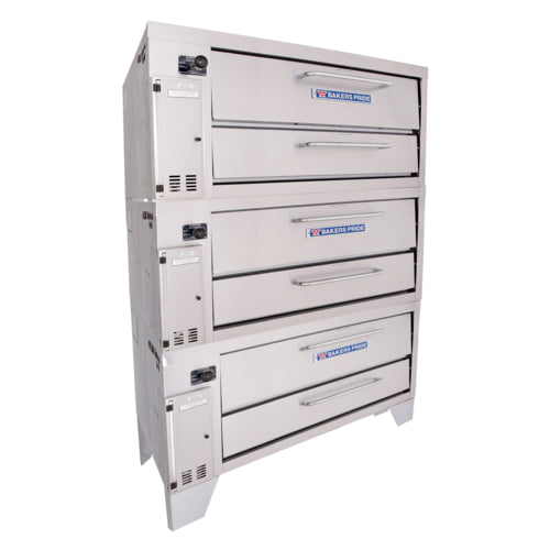 Bakers Pride 353 45" Gas Pizza Triple Deck Oven | 210,000 BTU