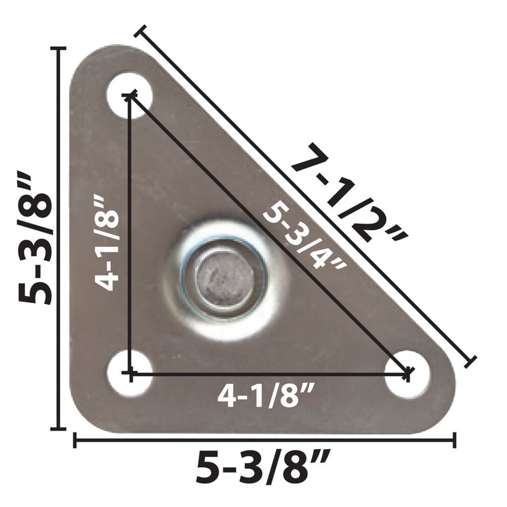 BK Resources 5HBR-TR5-PLY-PS4 5" Heavy Duty Swivel Caster Kit
