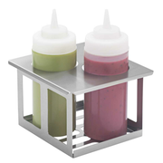 Server 86829 TableCraft 2 Squeeze Bottle Holder w/ 2 Bottles
