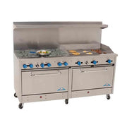 Comstock-Castle 2F330-36 72" Gas 6-Burner & Griddle Range w/ (2) 31" Ovens | 294,000 BTU