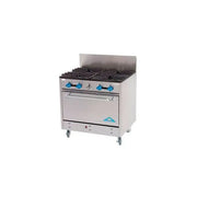 Comstock-Castle FK430 36" Gas 4-Burner Heavy Pot Range w/ 31.5" Oven | 190,000 BTU