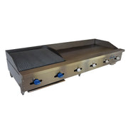 Comstock-Castle FHP60-30-1.5RB 60" Countertop Gas Hot Plate, Griddle & Charbroiler Combo | 166,000 BTU