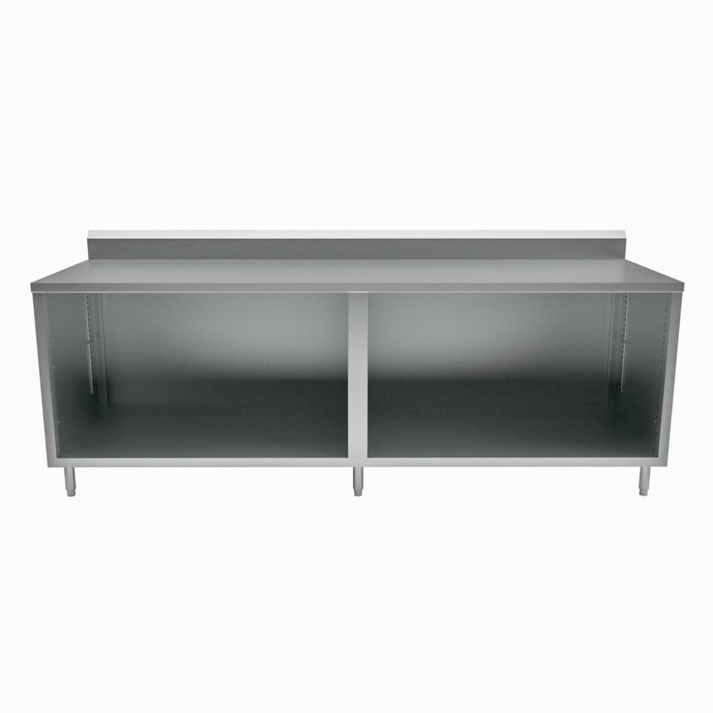 BK Resources CSTR5-3684 Open Front Base Work Table w/ 5” Backsplash | 84” x 36”