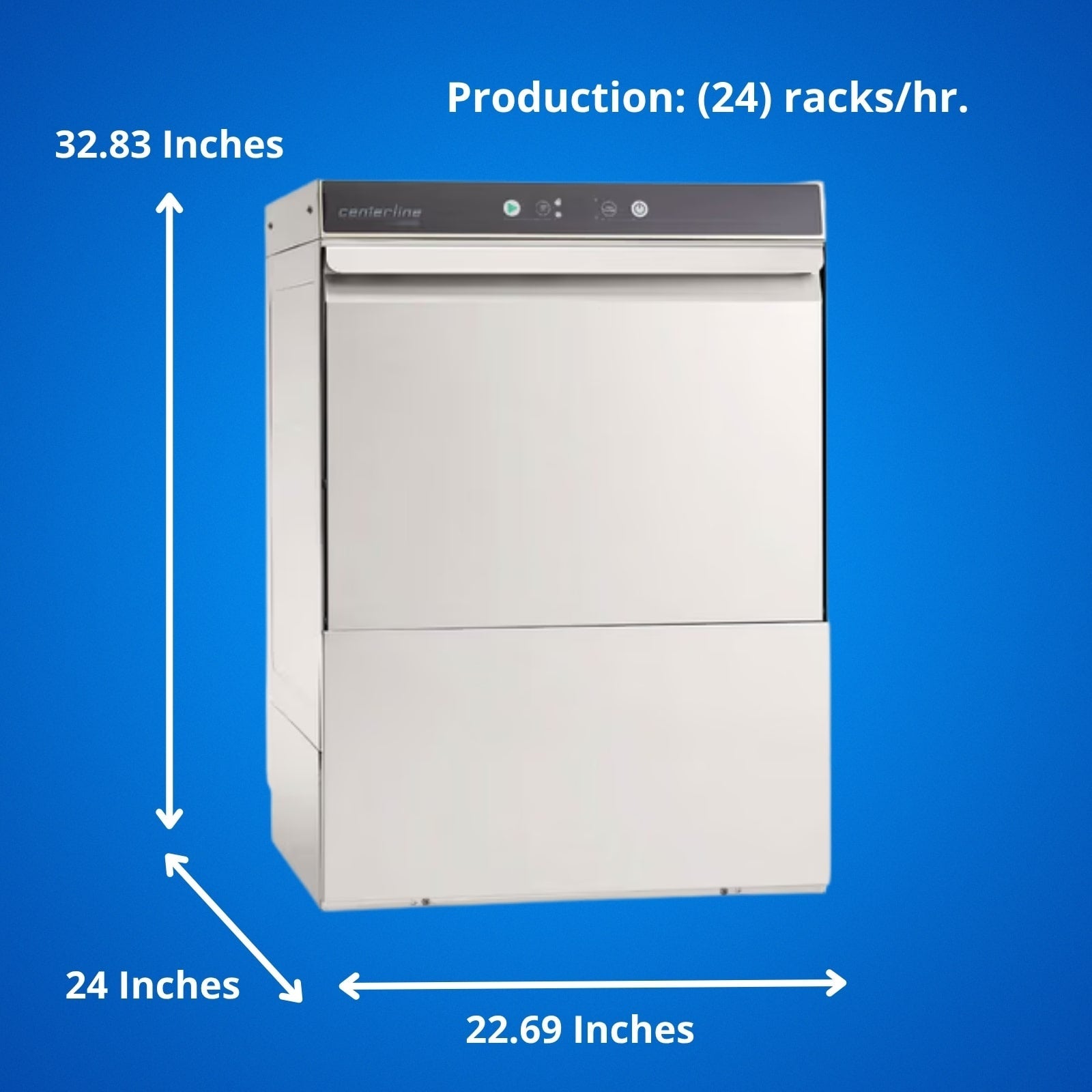 Centerline by Hobart CUL-1 Low Temp 14.46" Opening Undercounter Dishwasher | 24 Racks/Hr