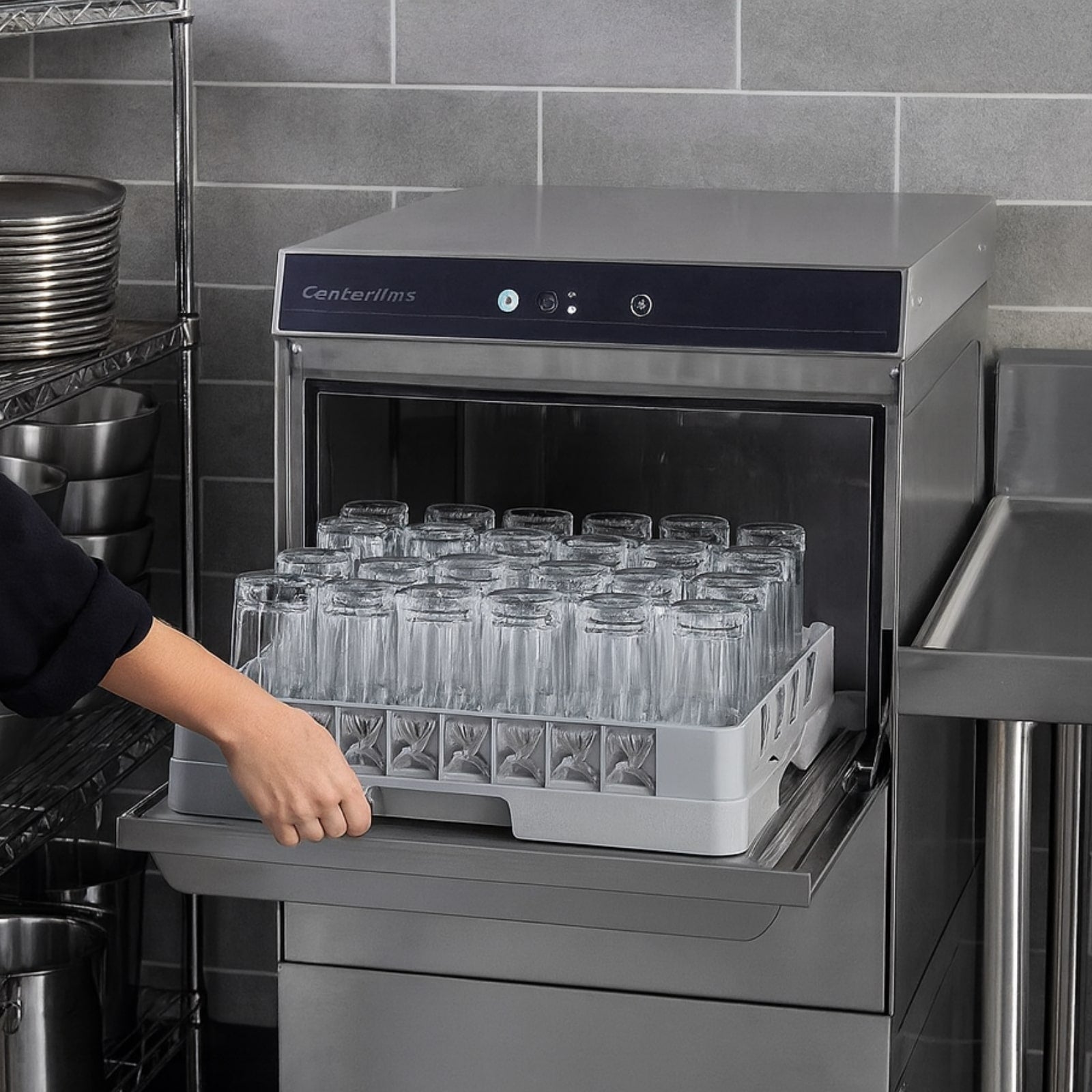 Centerline by Hobart CUL-1 Low Temp 14.46" Opening Undercounter Dishwasher | 24 Racks/Hr