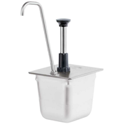 Server 83433 Stainless Steel Condiment Pump For 1/6 Size Tall Food Pan