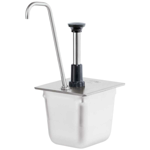 Server 83433 Stainless Steel Condiment Pump For 1/6 Size Tall Food Pan