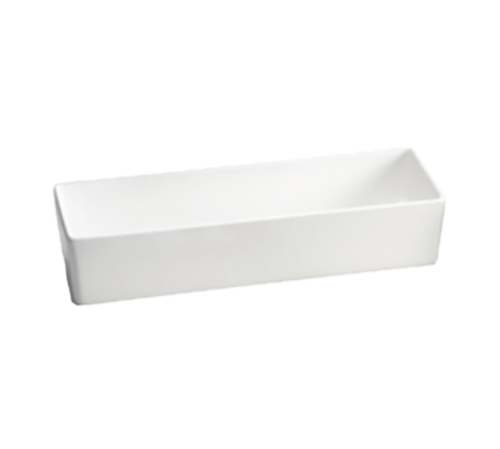 Tablecraft CW4008N Contemporary 3.25 Qt. Rectangular Bowl | Natural Finish