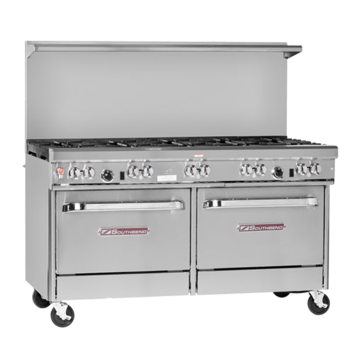 Southbend 4601DD-3C 60" 4 Burner Gas Range w/ 36" Charbroiler, 2 Ovens