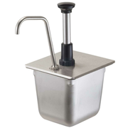Server 83400 Stainless Steel Condiment Pump For 1/6 Size Food Pan