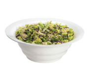 Tablecraft CW3120N 10 Qt. Natural Cast Aluminum Wide Rim Salad Bowl