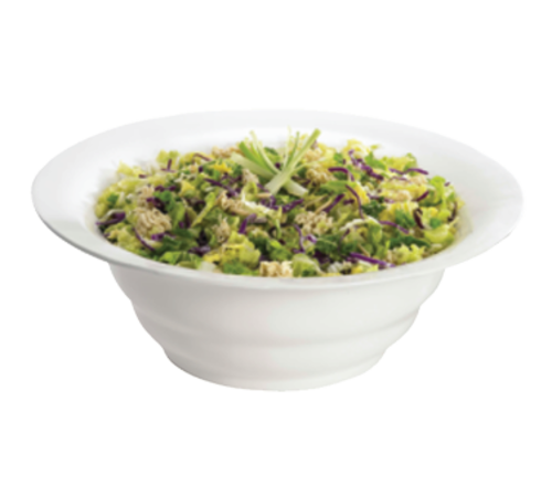 Tablecraft CW3120N 10 Qt. Natural Cast Aluminum Wide Rim Salad Bowl