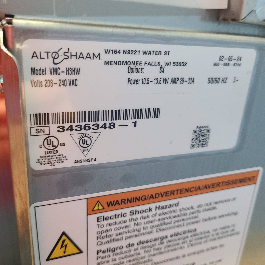 Alto-Shaam VMC-H3HW Electric Multi-Cook Oven (Demo Unit 1)