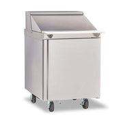 Delfield 4432NP-12M 32" 1-Door Mega Top Refrigerated Sandwich Prep Table | (12) 1/6 Pan