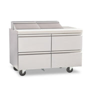 Delfield D4464NP-12 64" 4-Drawer Refrigerated Sandwich Prep Table | (12) 1/6 Pan