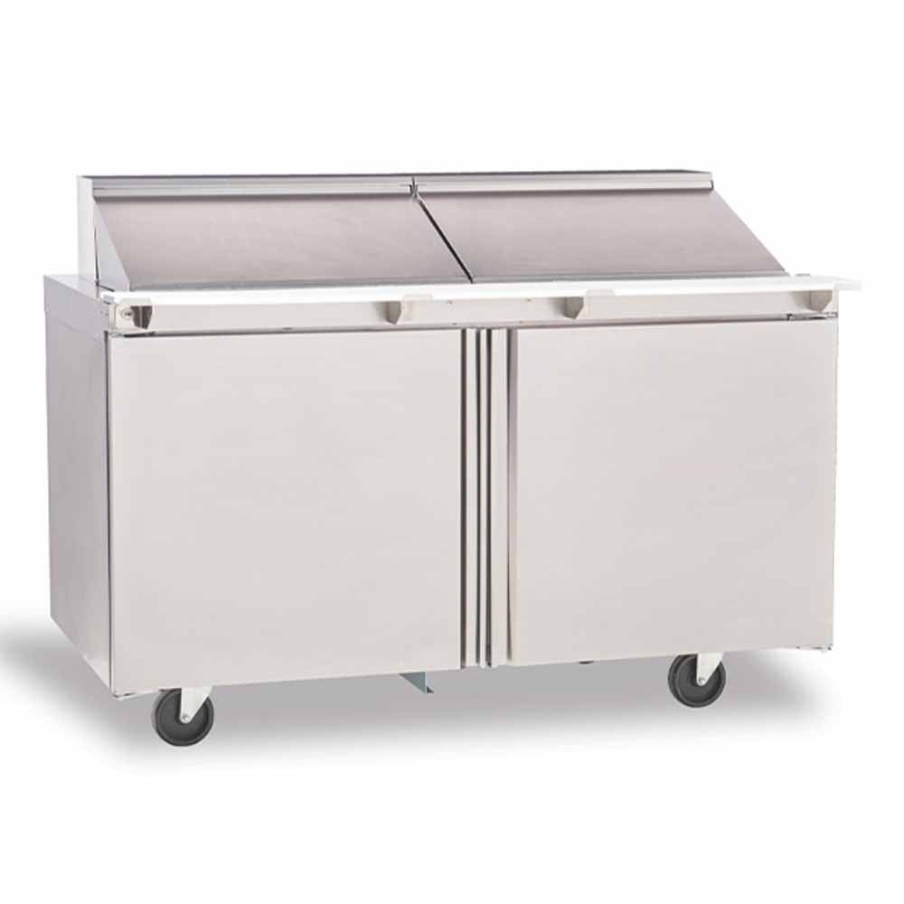 Delfield D4464NP-12M 64" Mega Top 4-Drawer Refrigerated Sandwich Prep Table | (12) 1/6 Pan
