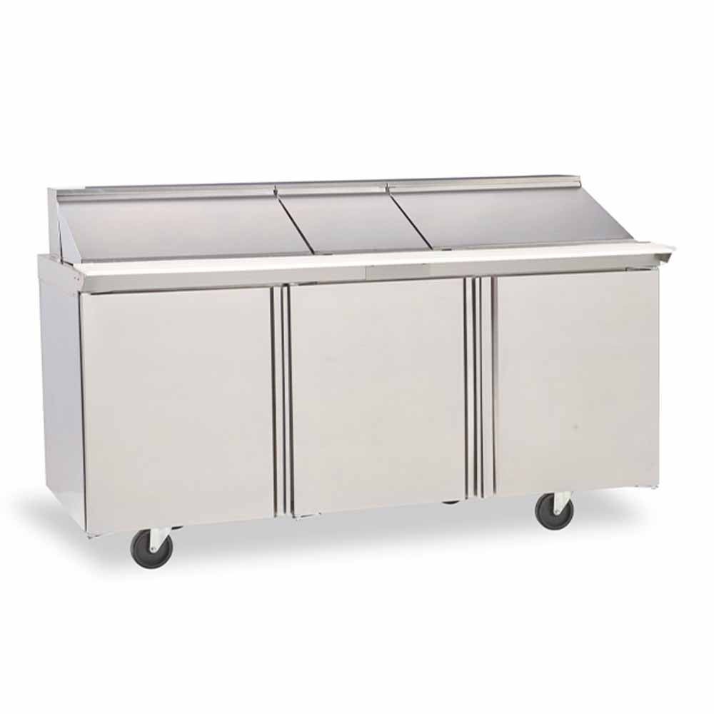 Delfield STD4472NP-12 72" 6-Drawer Refrigerated Sandwich Prep Table | (12) 1/6 Pan Capacity
