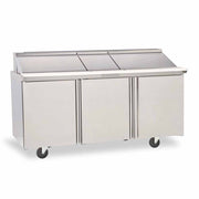 Delfield STD4472NP-12 72" 6-Drawer Refrigerated Sandwich Prep Table | (12) 1/6 Pan Capacity