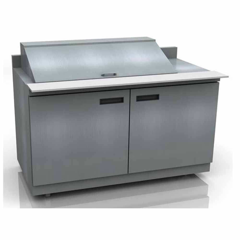 Delfield ST4460NP-12M 60" Mega Top 2-Door Refrigerated Sandwich Prep Table | (12) 1/6 Pan Capacity