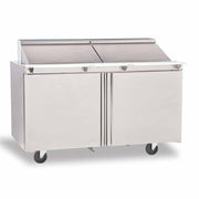 Delfield ST4464NP-12M 64" Mega Top 2-Door Refrigerated Sandwich Prep Table | (12) 1/6 Pan Capacity