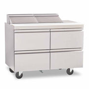 Delfield STD4464NP-8 64" 4-Drawer Refrigerated Sandwich Prep Table | (8) 1/6 Pan Capacity
