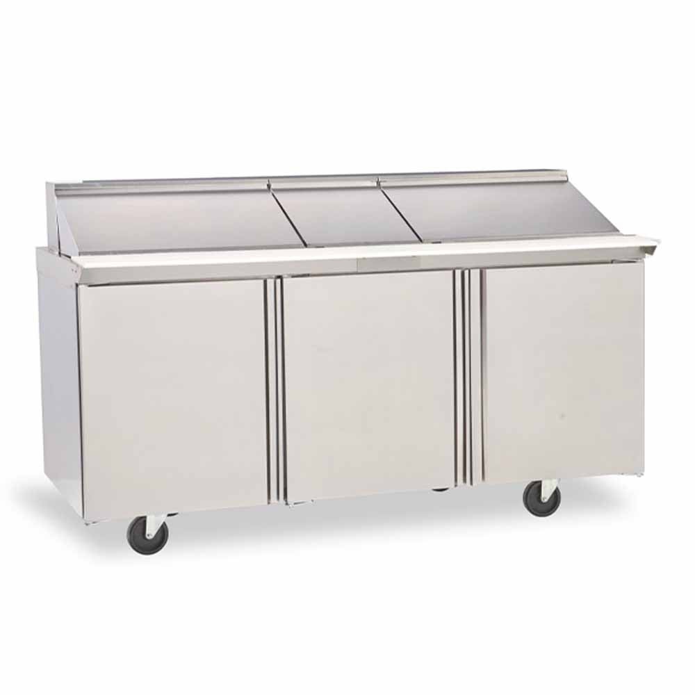 Delfield D4472NP-12 72" 6-Drawer Refrigerated Sandwich Prep Table | (12) 1/6 Pan
