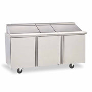 Delfield D4472NP-12 72" 6-Drawer Refrigerated Sandwich Prep Table | (12) 1/6 Pan