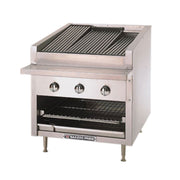 Bakers Pride C-24RS-C 24" Countertop Gas Glo-Stone Charbroiler | 60,000 BTU