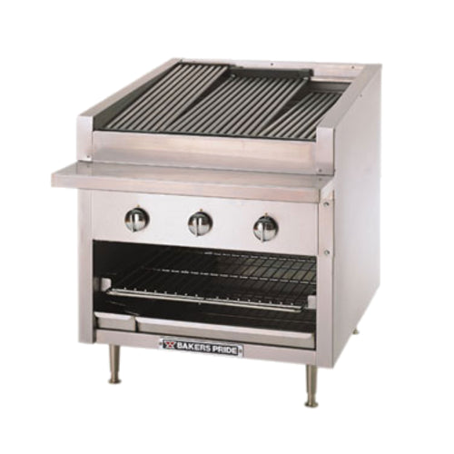 Bakers Pride C-24RS-C 24" Countertop Gas Glo-Stone Charbroiler | 60,000 BTU